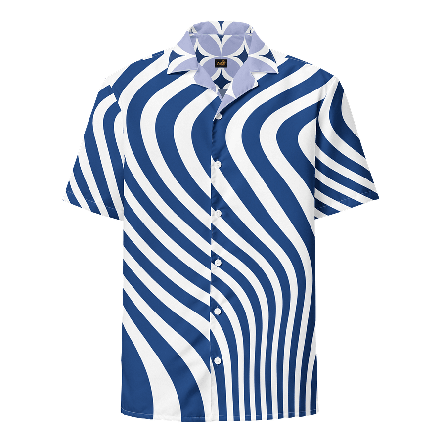 Zabu Tropical Breeze Blue Swirl Hawaiian Shirt product image (2)