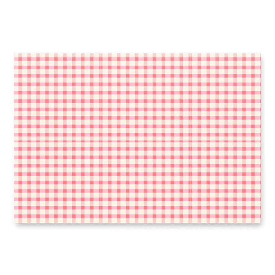 Bold Pink Gingham Gift Wrap Set (Set of 3) product image (2)