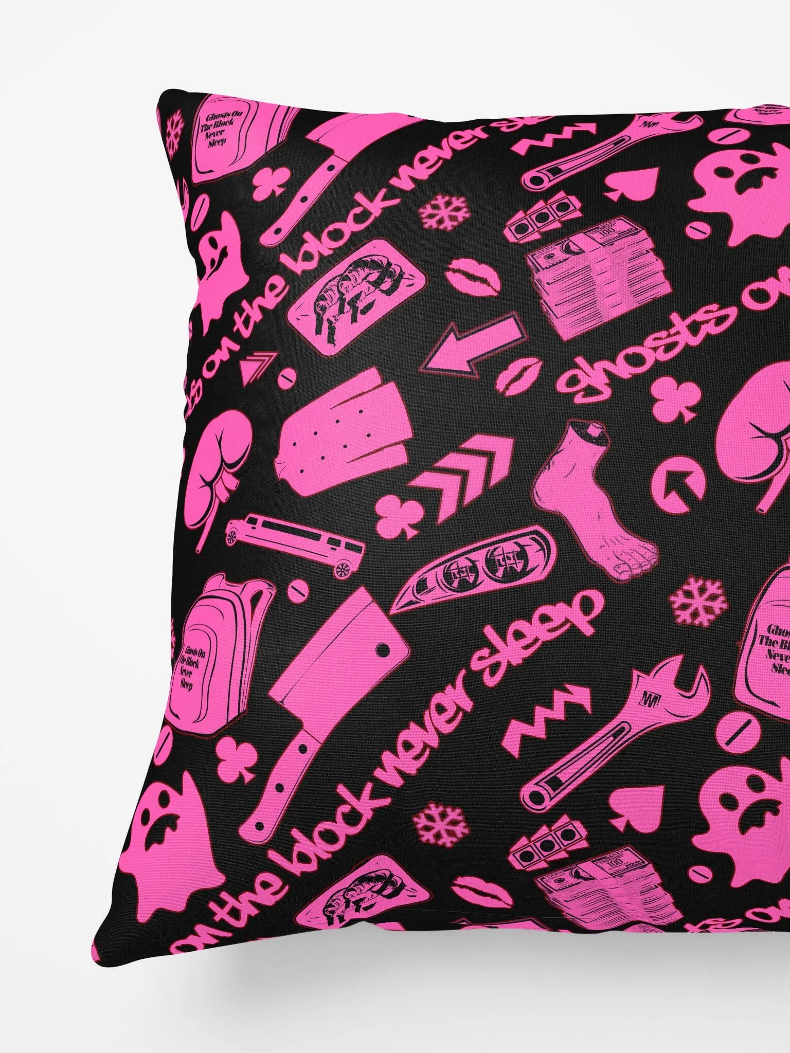 A8M - Ghosts On The Block Never Sleep Shorty Pillow (Pink November) product image (3)