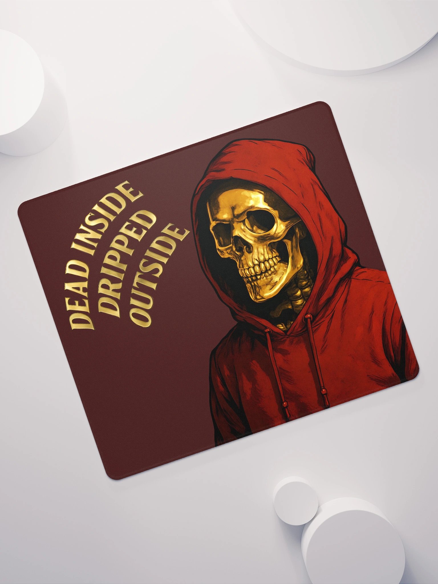 Specter LIMITED EDITION Gold-Rush Skull Gaming Mouse Pad product image (7)
