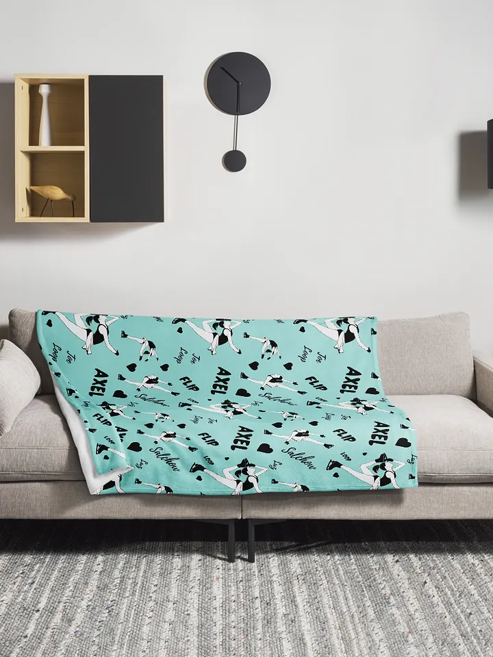 Ice Queen-Pattern Blanket - light blue product image (1)