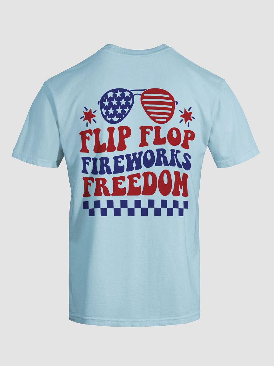 Patriotic Smiley Face Fourth of July T-Shirt product image (78)