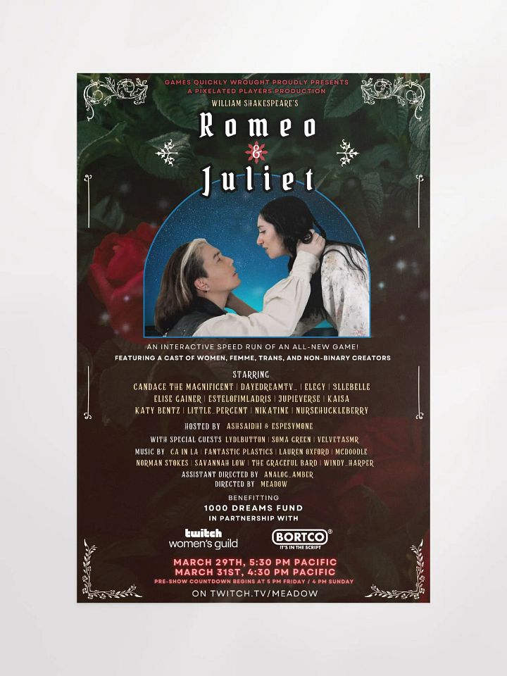 Romeo & Juliet Production Poster product image (2)