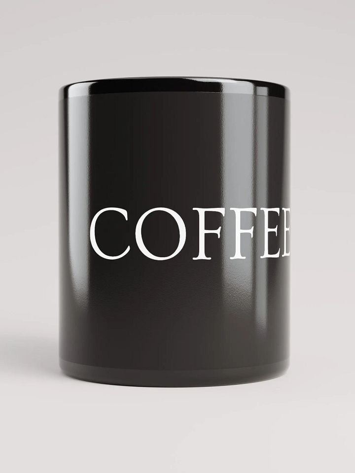 COFFEE - Glossy Coffee Mug (BLACK) product image (1)