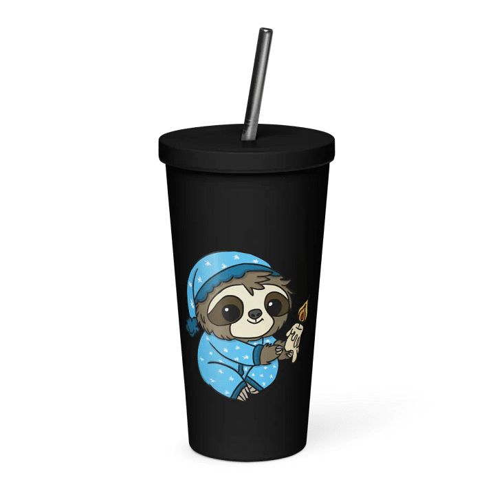 Insulated Tumbler with a Straw - Night product image (1)