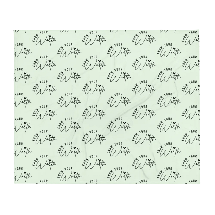 Know Your Worth Blanket product image (3)