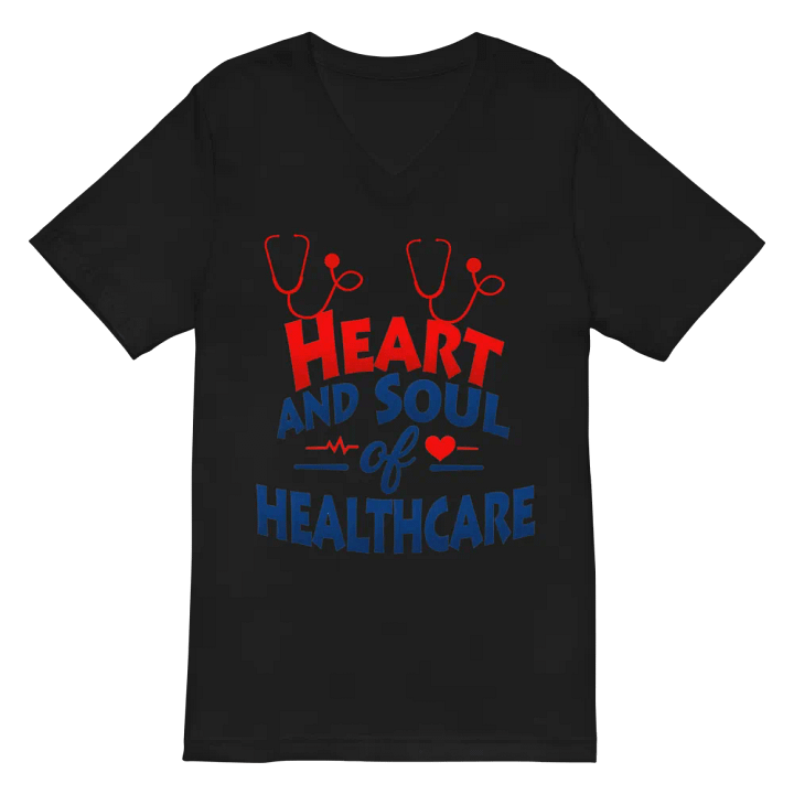 Heart and Soul of Healthcare V-Neck Tee product image (3)