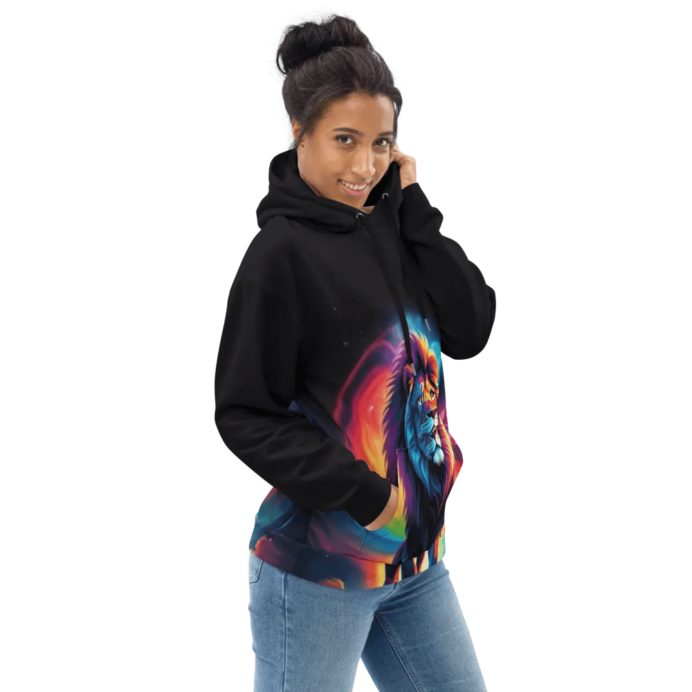Colorful Lion All Over Print Hoodie product image (3)