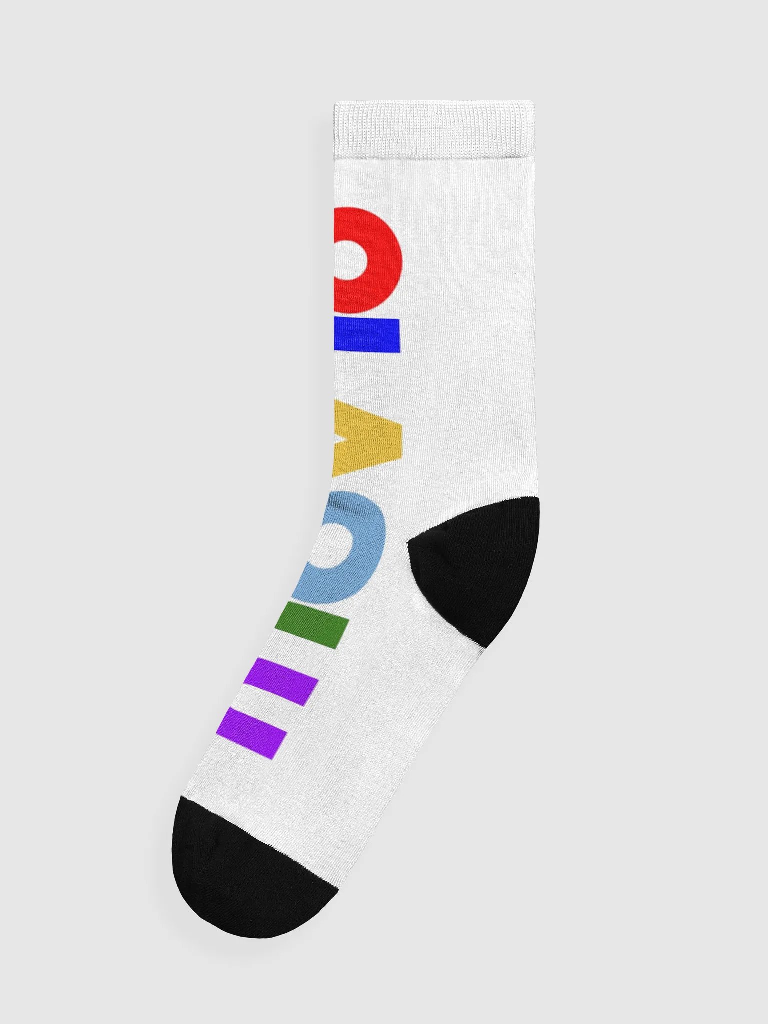 Vibrant Reversible OLAOLU Crew Socks product image (1)