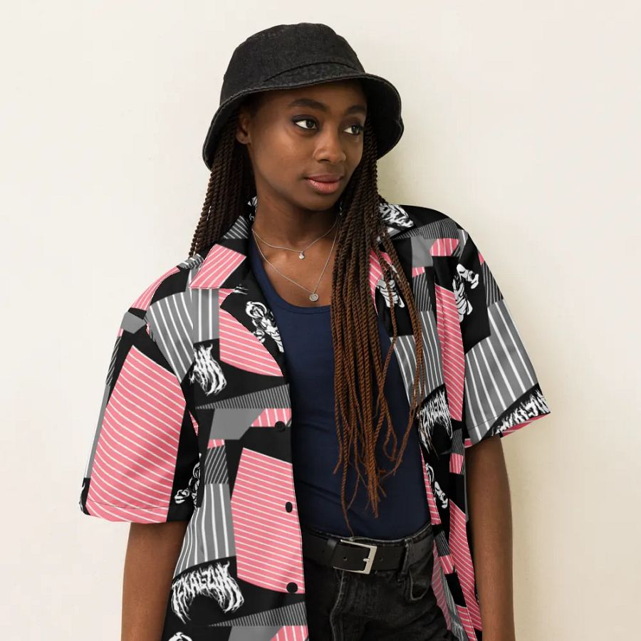 Zuk Patchwork Button Up (Pink) product image (6)