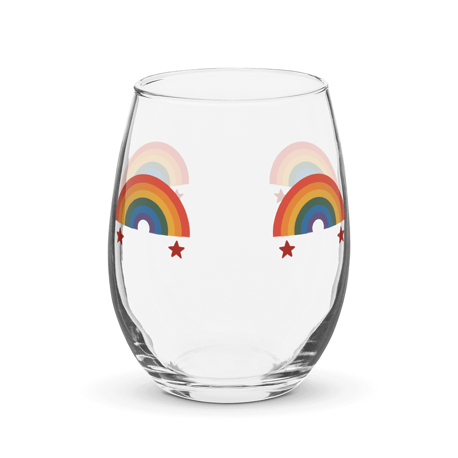 Rainbow Elegance Stemless Wine Glass product image (3)