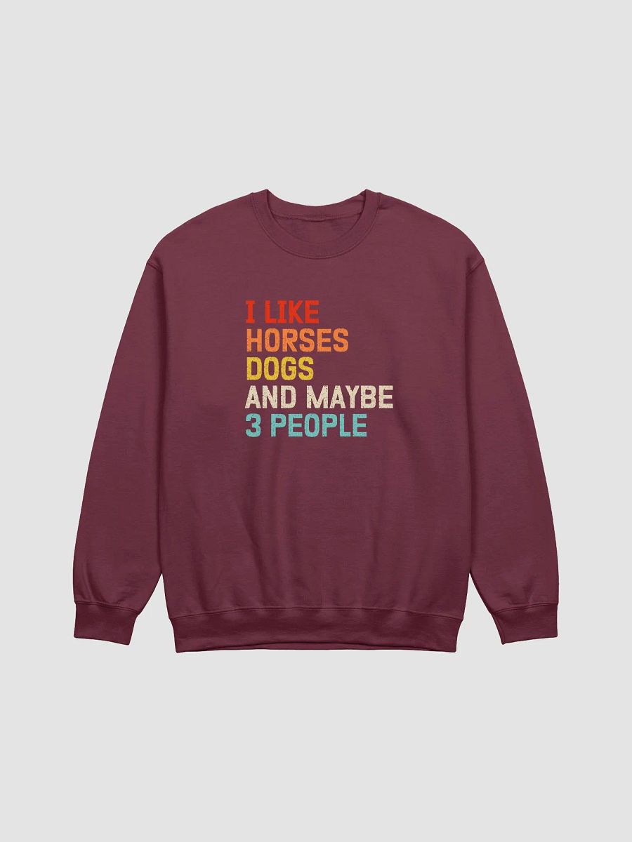 "Horses, Dogs and 3 people" Sweatshirt product image (1)