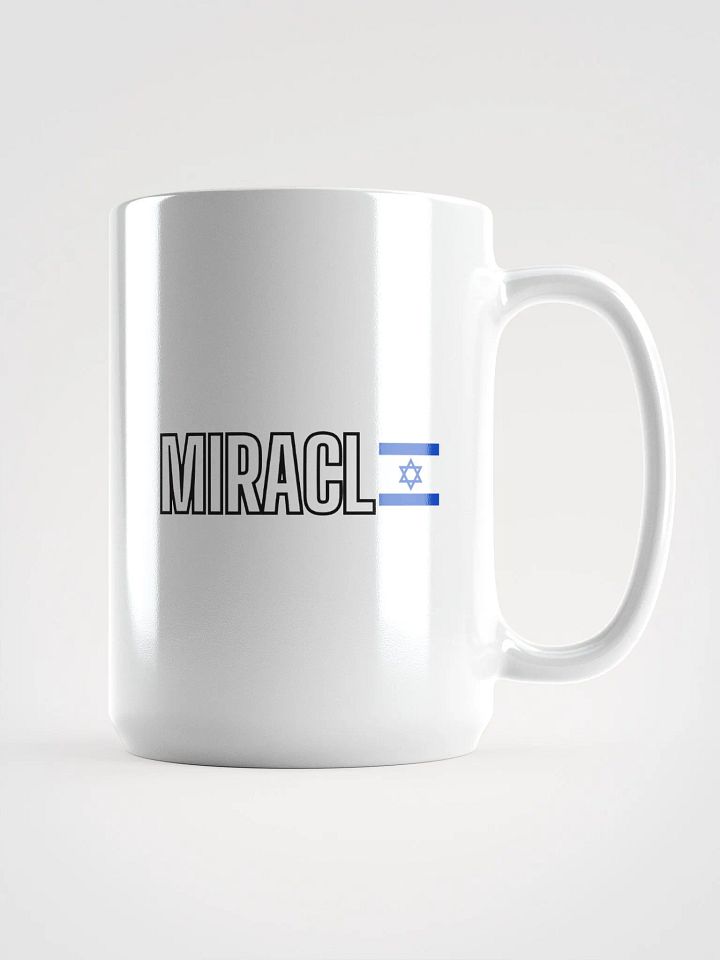 MIRACL🇮🇱 White Mug – Flag Edition product image (1)