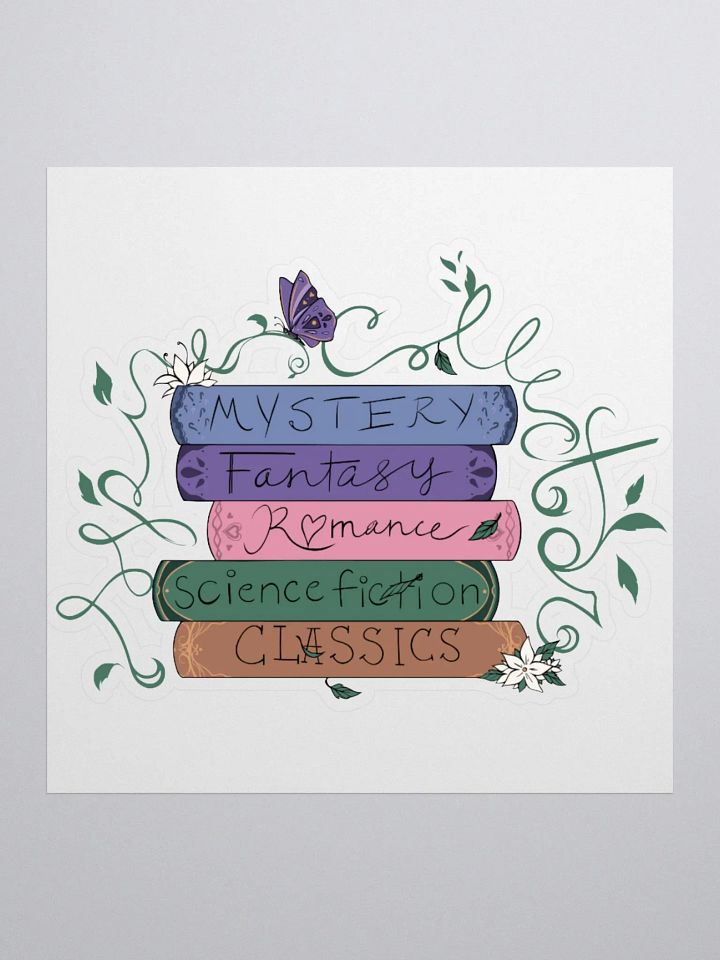 Whimsical Bookstack Sticker product image (1)