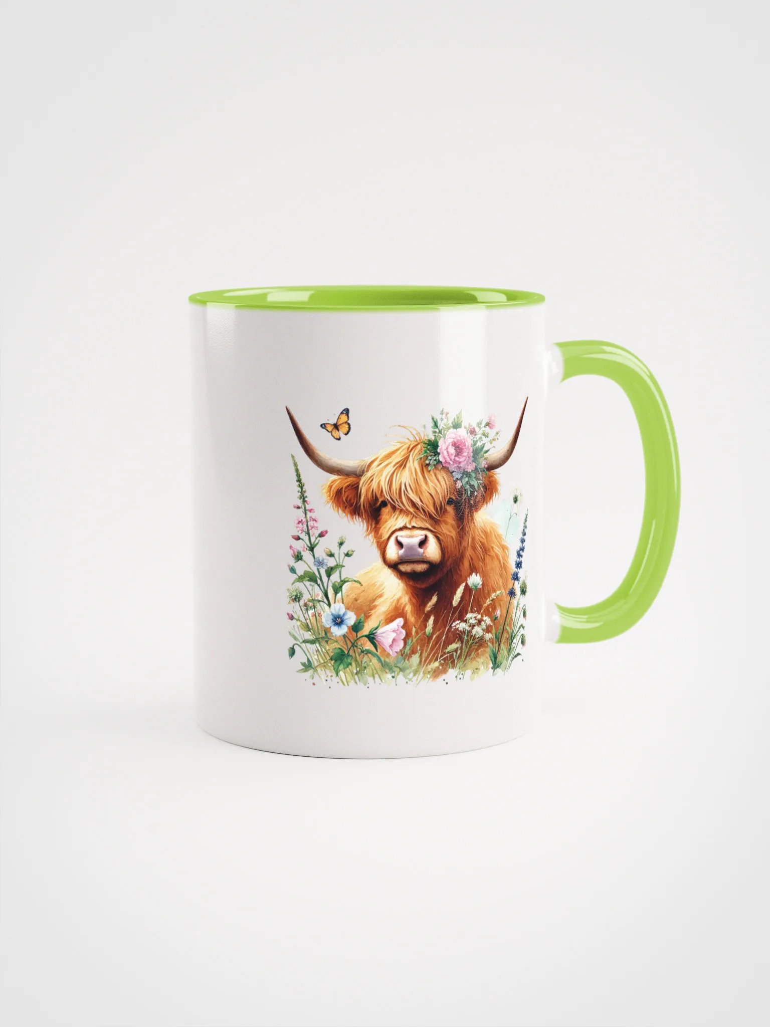 Whimsical Highland Coo Ceramic Mug product image (1)
