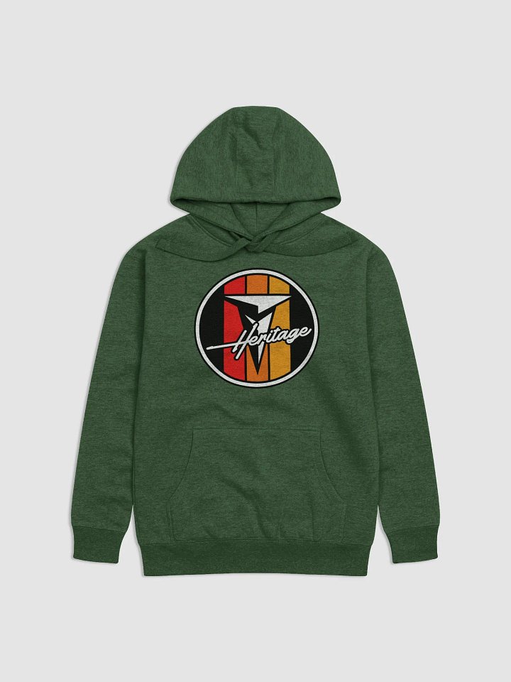 Retro Heritage Logo Hoodie Forest Green product image (1)