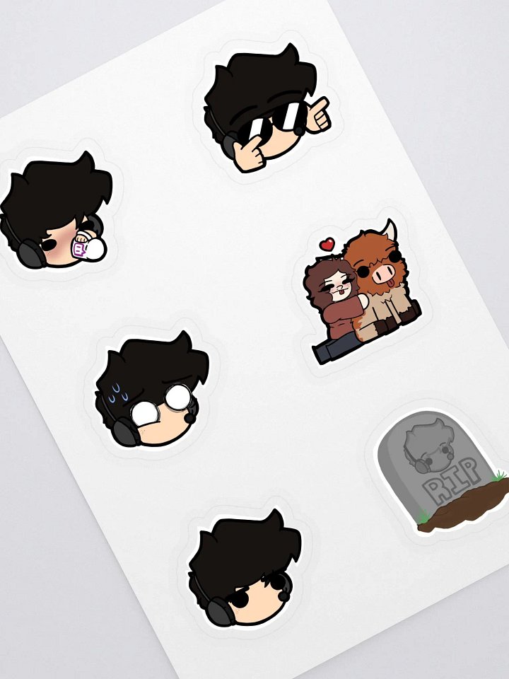 Copy of Mike's Sketchitorium Multi-Emote Sticker Sheet 2 product image (1)