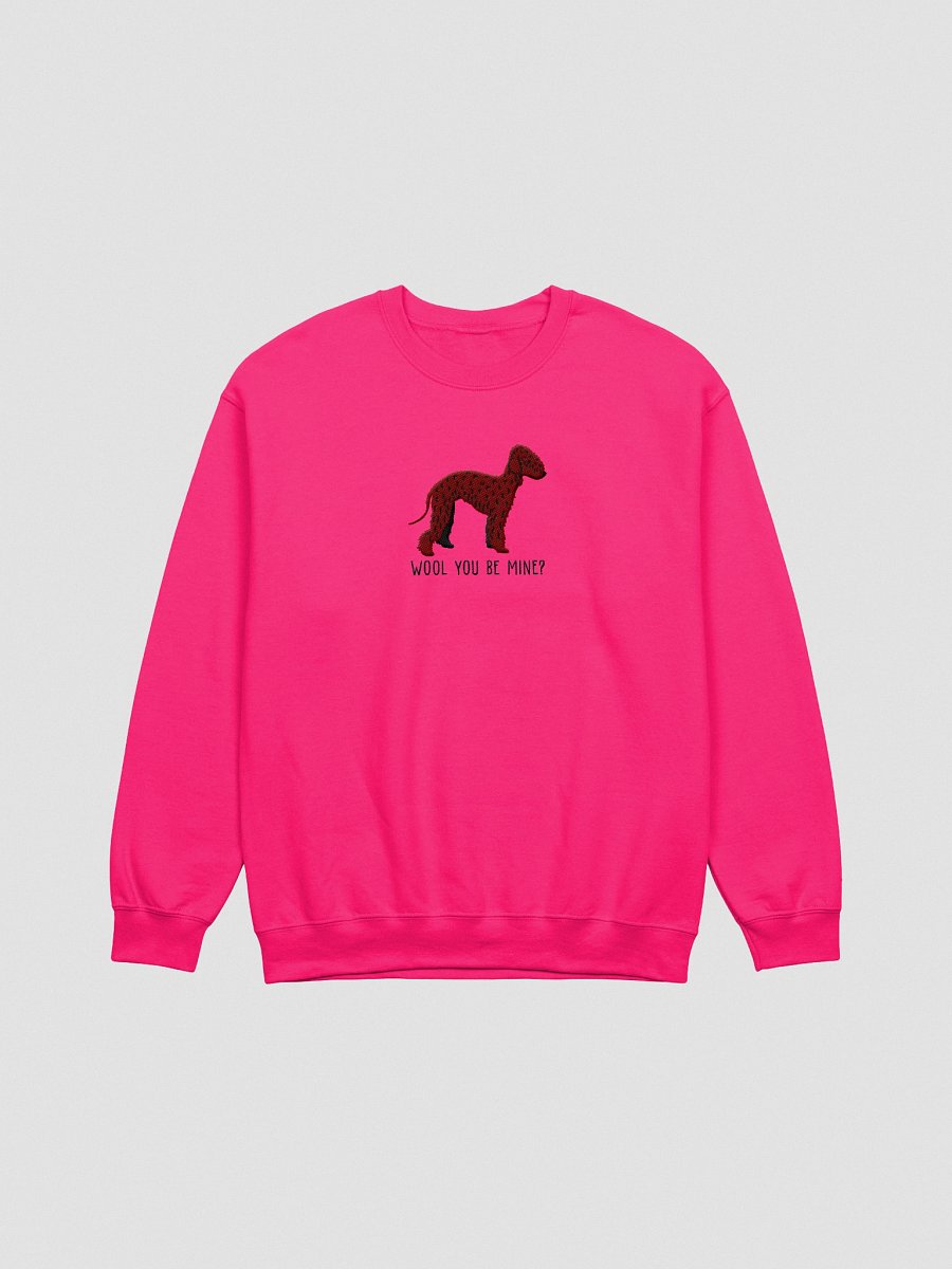 Wool You Be Mine? Sweatshirt (Embroidered) of a Bedlington Terrier(Liver) product image (1)