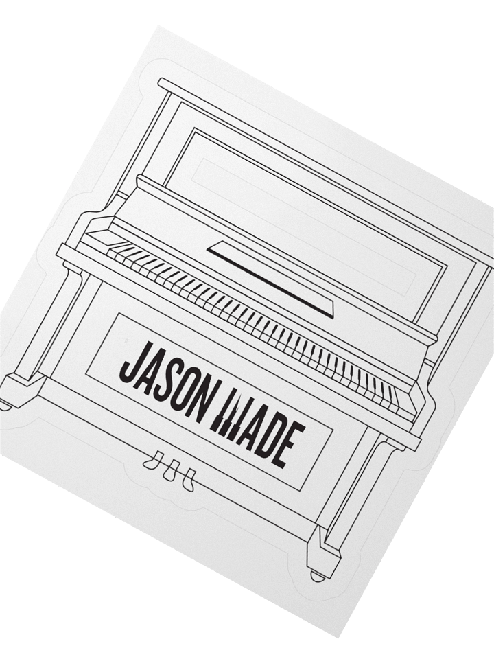 JASON MADE "PIANO ICON" STICKERS product image (6)