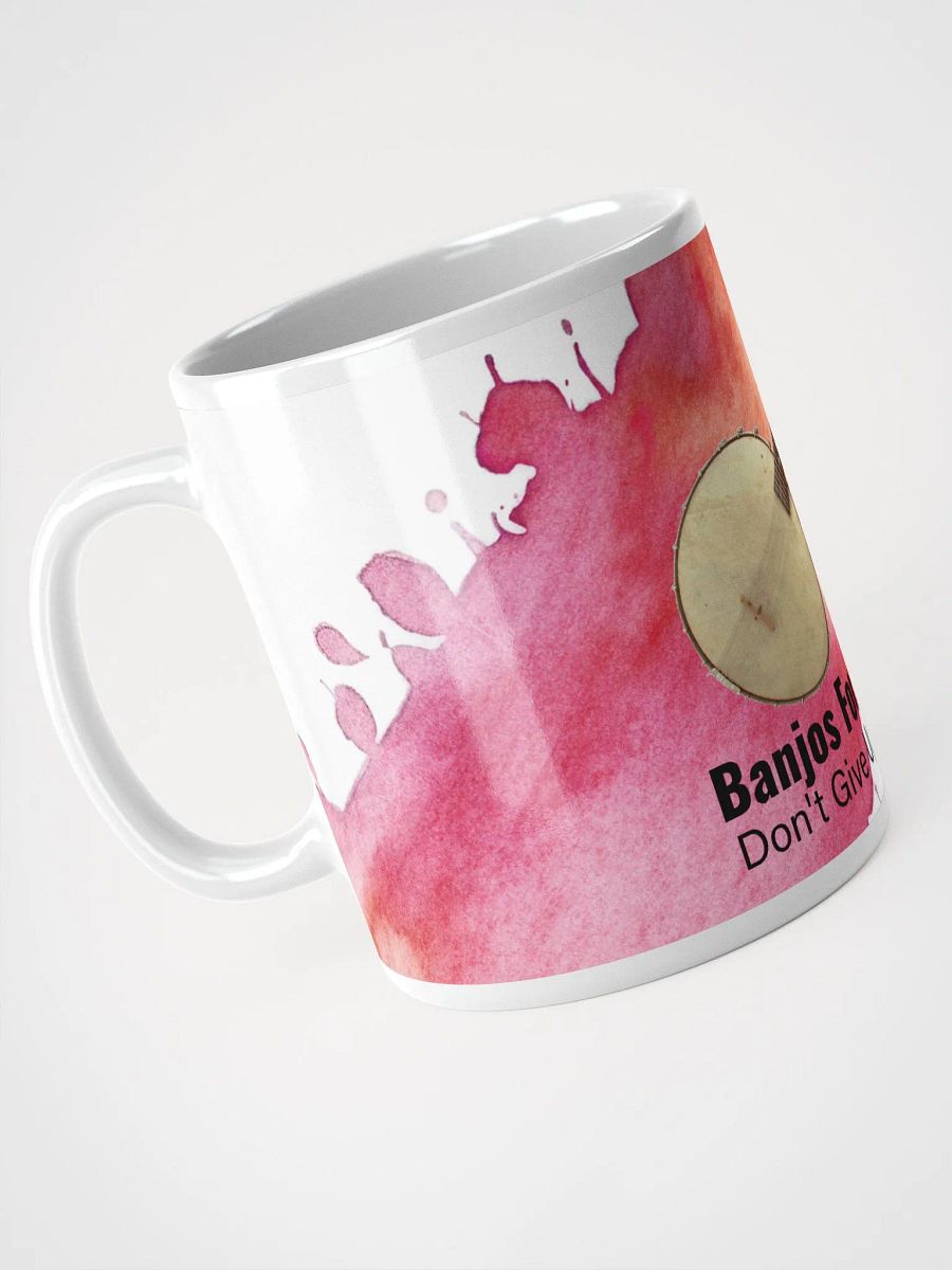 Banjos For Veterans (B4V) Artwork White Glossy Mug product image (6)