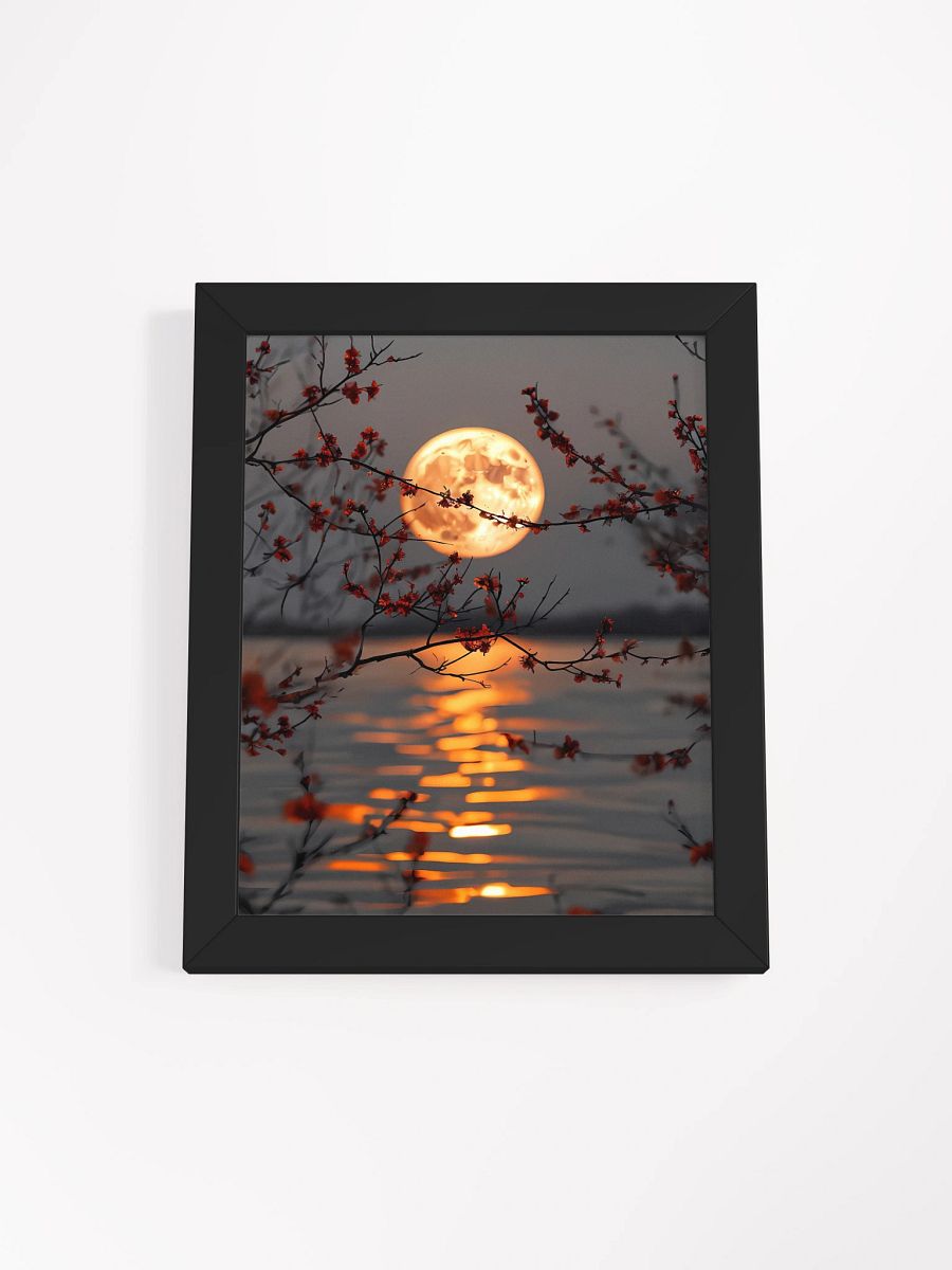 Moonlit Blossom Reflection Framed Poster product image (2)