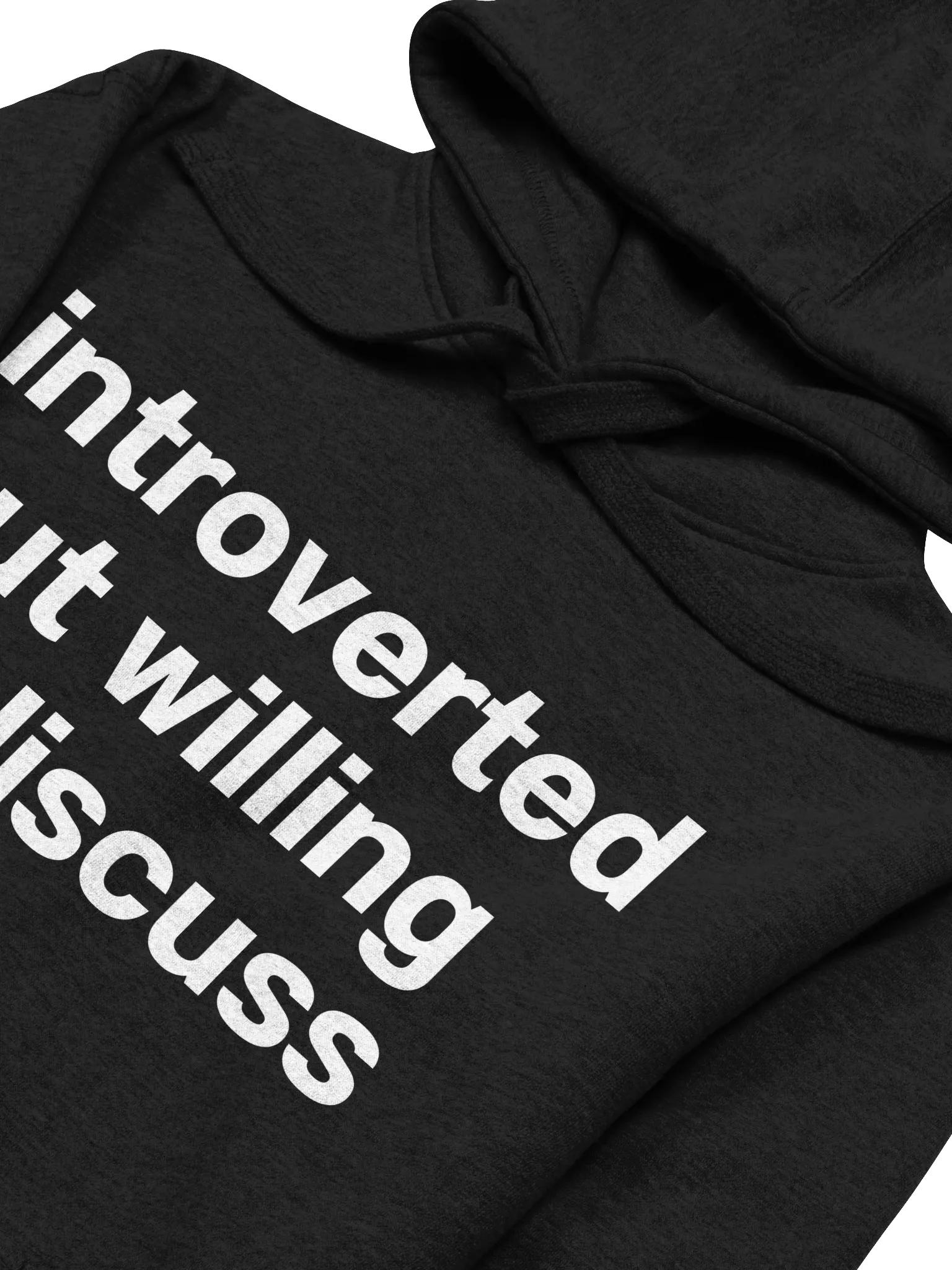 introverted but willing to discuss dogs. Unisex Hoodie product image (29)