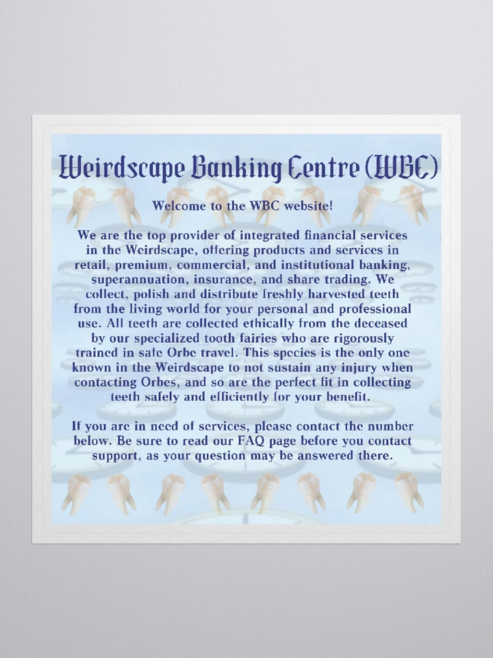 Weirdscape Banking Centre (WBC) Website Sticker product image (2)