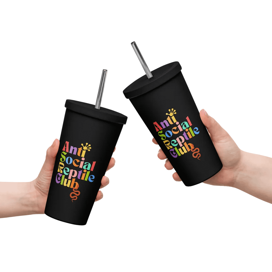 Colorful Insulated Tumbler: Anti Social Reptile Club Edition product image (10)