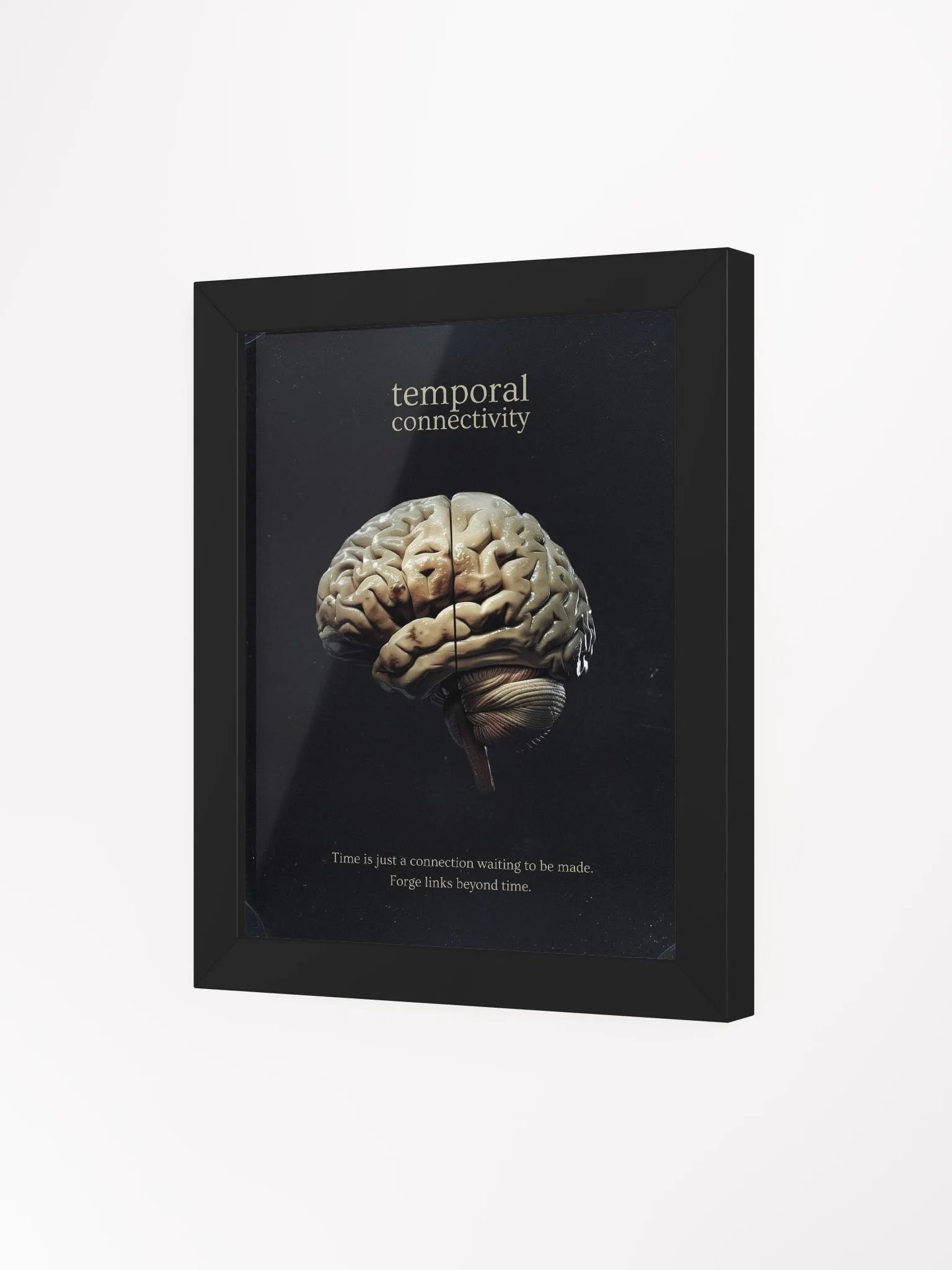 Temporal Connectivity Brain Art Poster product image (3)