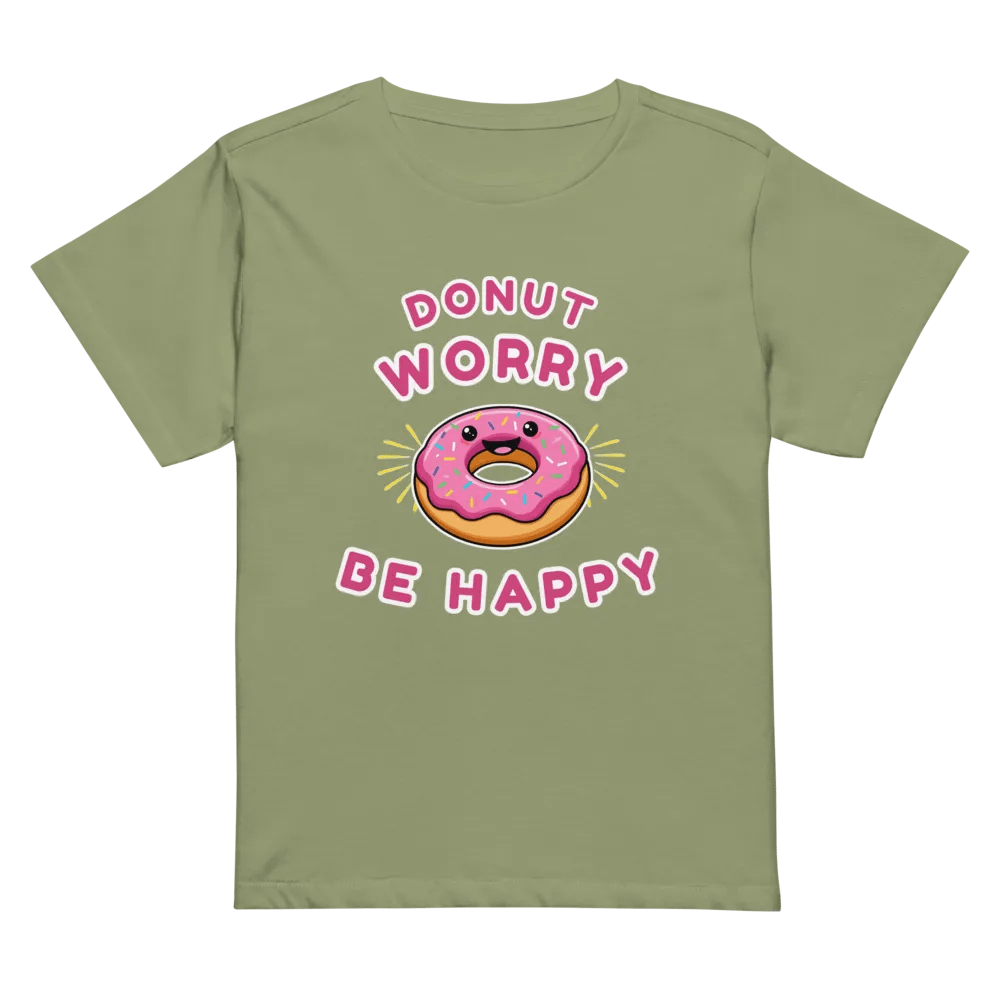Donut Worry Be Happy High-Waisted Tee product image (32)