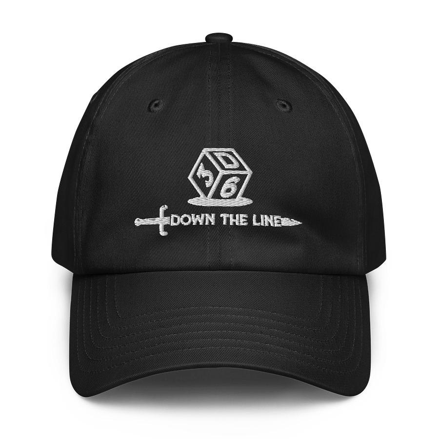 3d6 DTL Horizontal Logo on Dark Dad Hat product image (1)