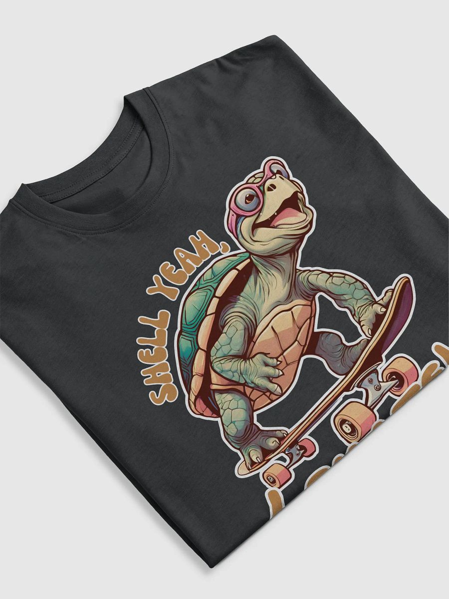 Shell Yeah, I Skate! Funny Turtle Skater T-shirt product image (5)