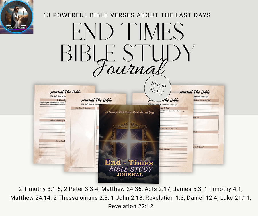 13 Verse End Times Bible Study Journal product image (6)