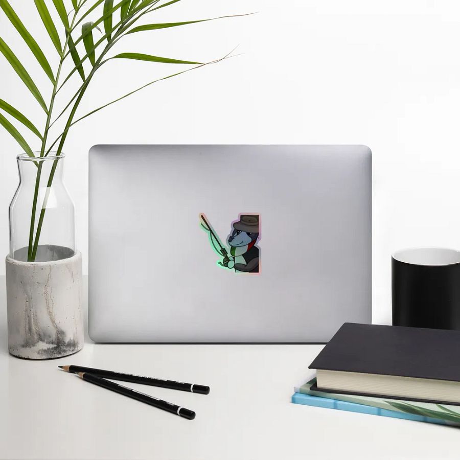 Fishing Holographic Sticker product image (14)