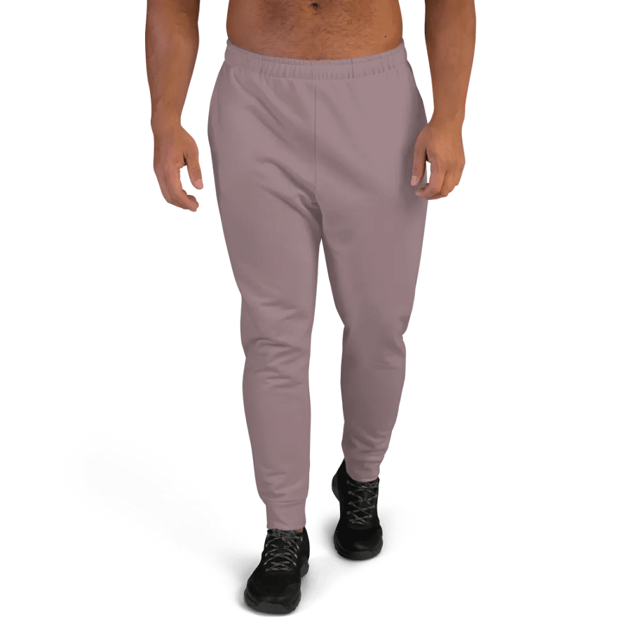 Plain Cool Purplish Brown Soft Summer Recycled Polyester Premium Men's Joggers by Treasure Pie product image (1)