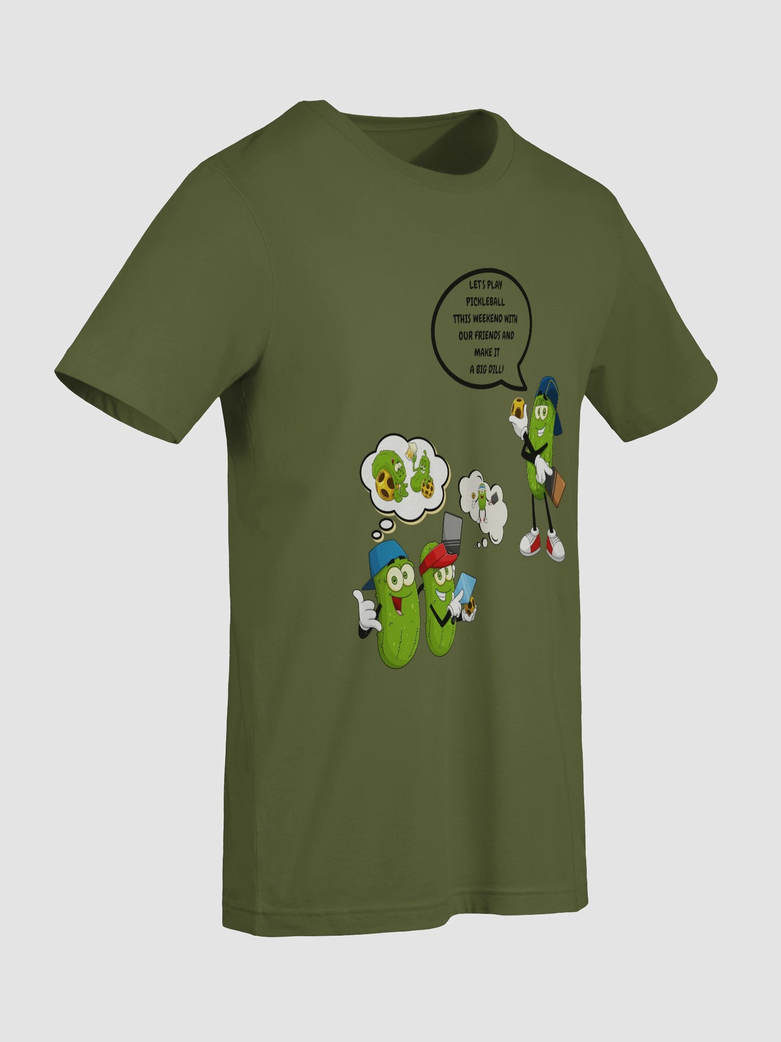 Pickleball Make It A Big Dill Bella Supersoft Unisex T-Shirt product image (9)