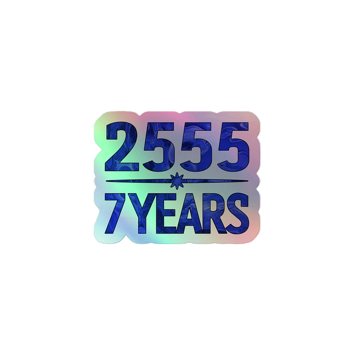 2555 | 7 Years Holographic Sticker product image (1)