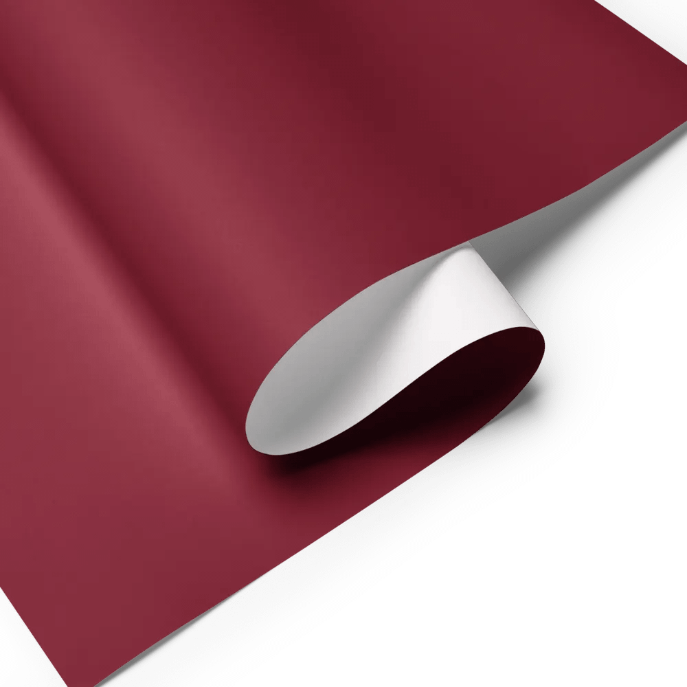 Burgundy Solid Holiday Christmas Wrapping Paper Sheets (3) product image (7)