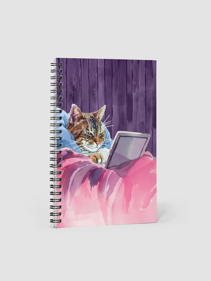 21st Century Digital Cat – Fun Feline Spiral Notebook product image (1)