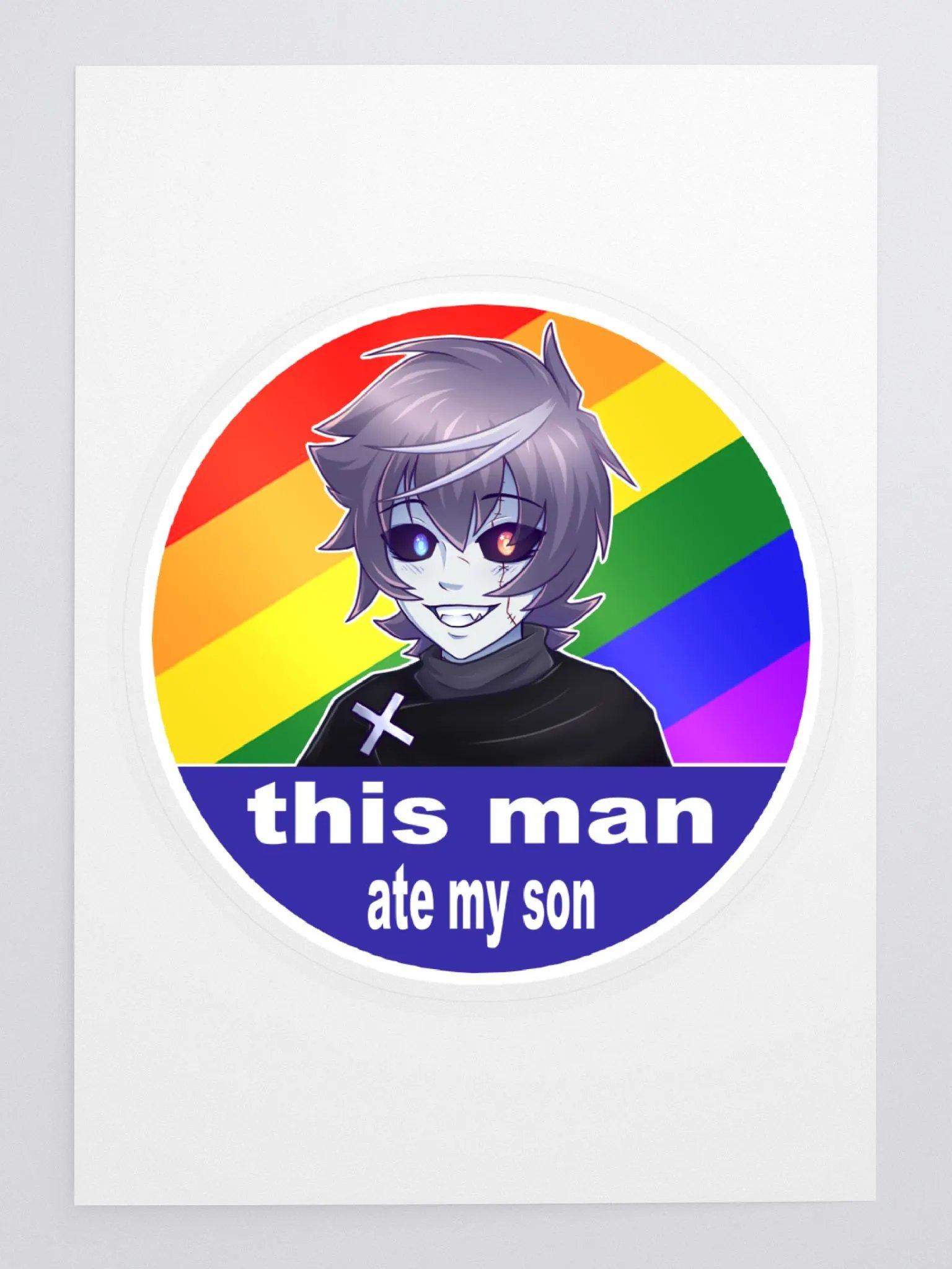 This Man Ate My Son Pride Sticker product image (3)