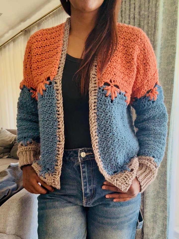 Crochet EDS/Lemon Peel Cardigan Written Pattern product image (1)