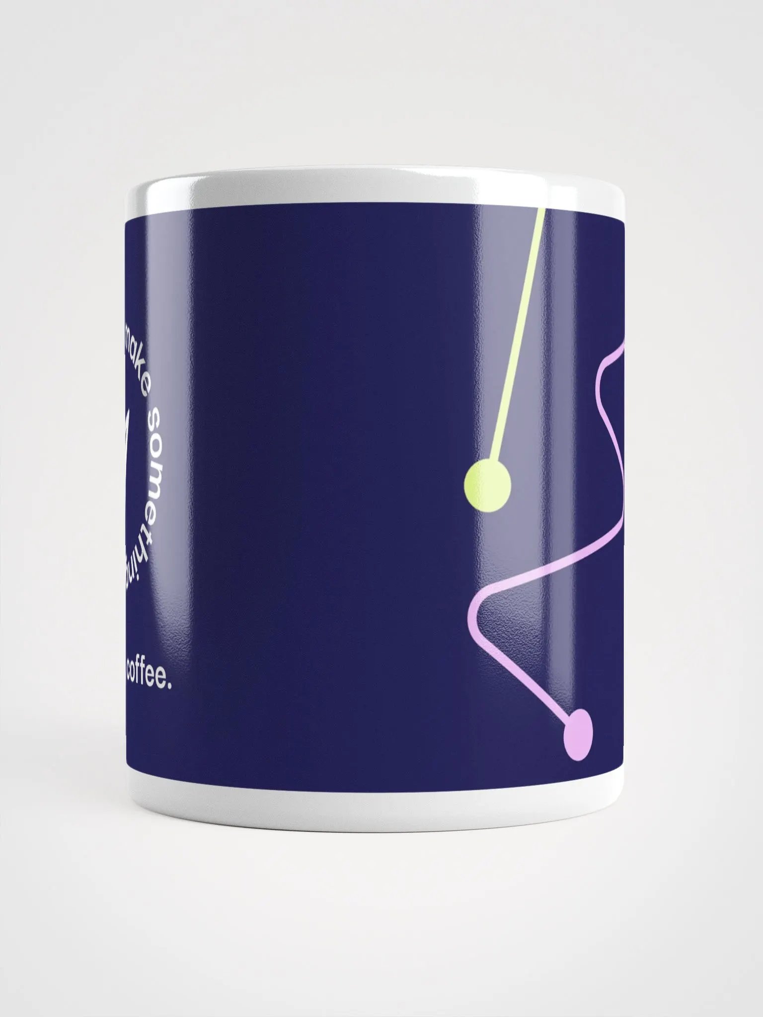 But first, coffee Mug: Navy product image (3)