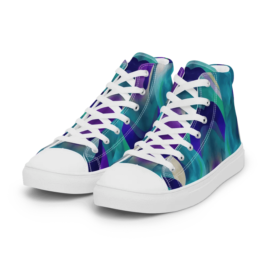 Ethereal Waves Women's High Top Shoes product image (4)