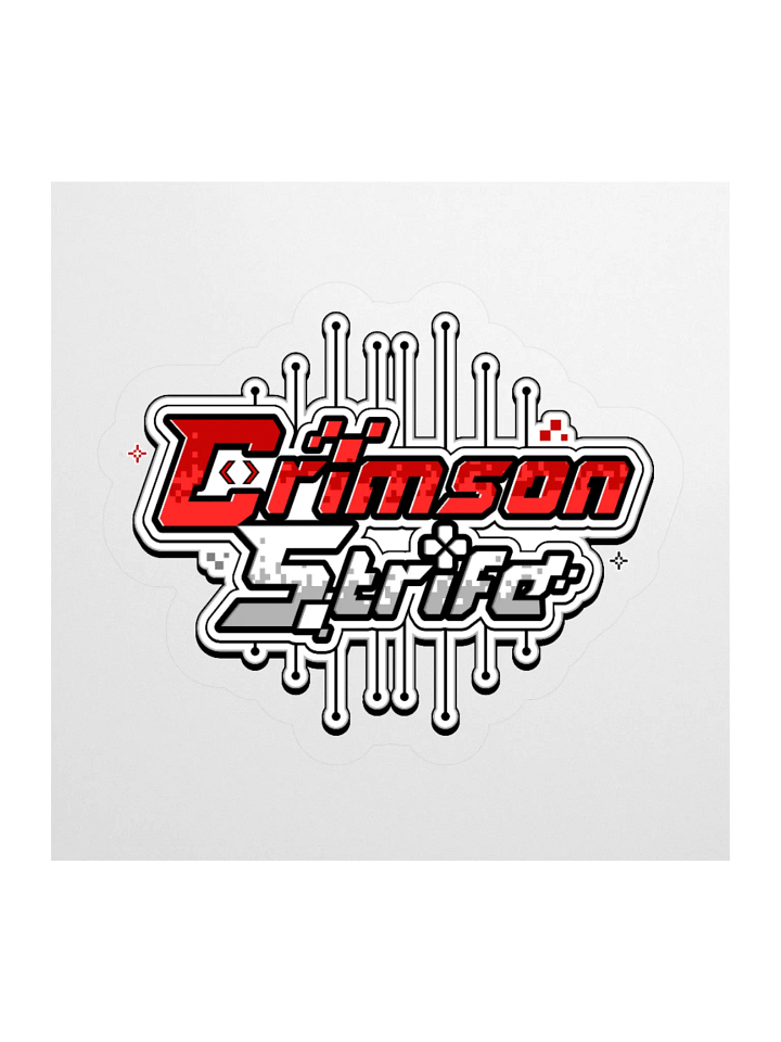 CrimsonStrife Square Logo Kiss Cut Stickers product image (2)