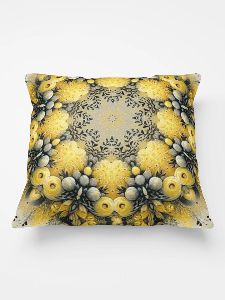 Symmetry Yellow Bloom Pillow product image (1)