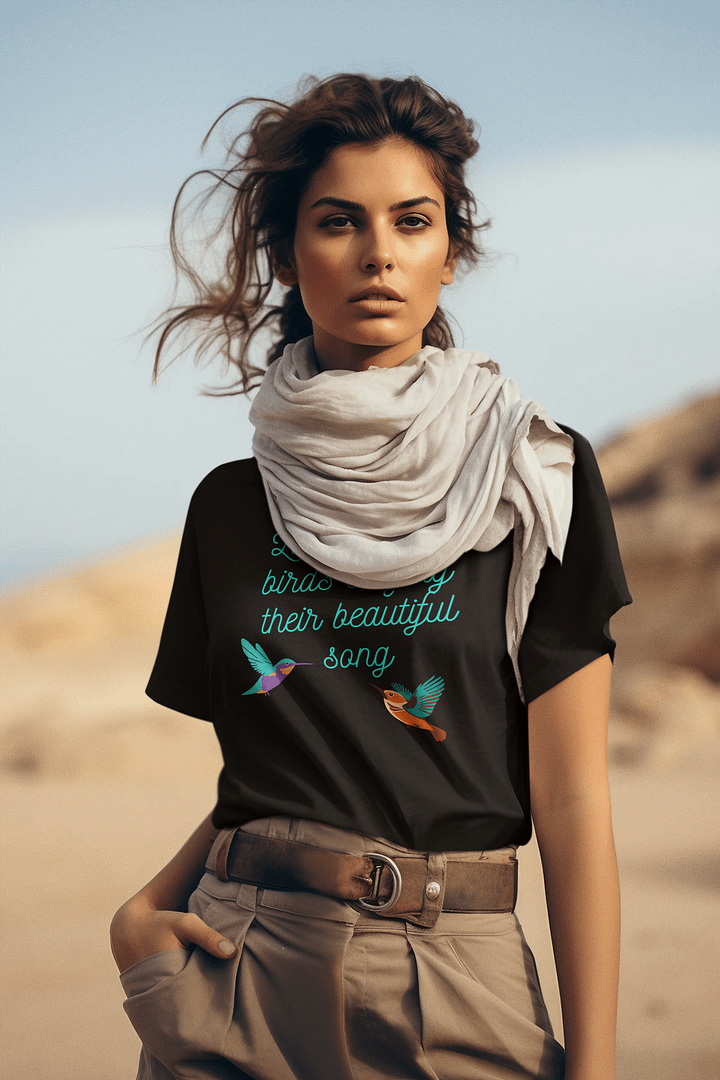 Listen to the Birds Singing Their Beautiful Song Graphic T-shirt product image (1)