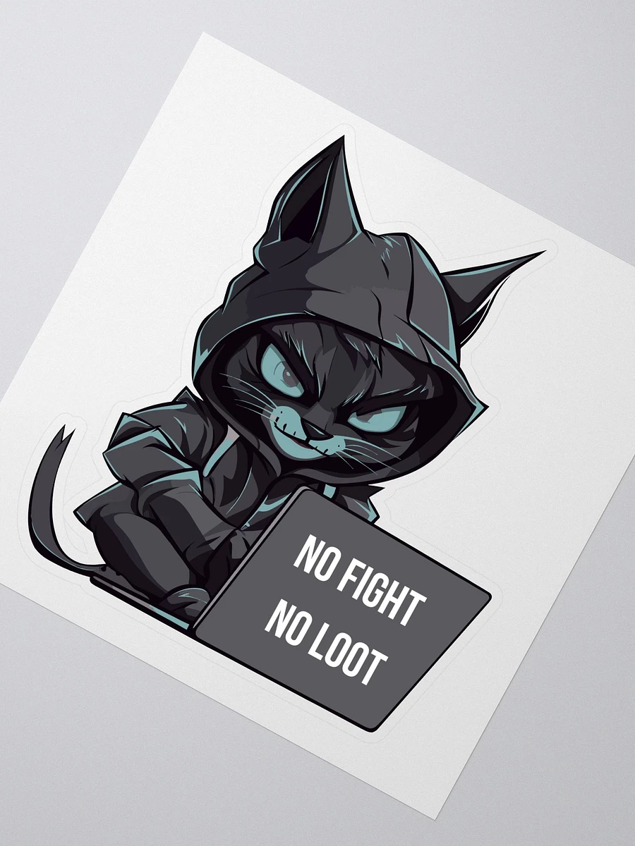 No Fight No Loot Fortnite Inspired Kiss Cut Sticker product image (2)