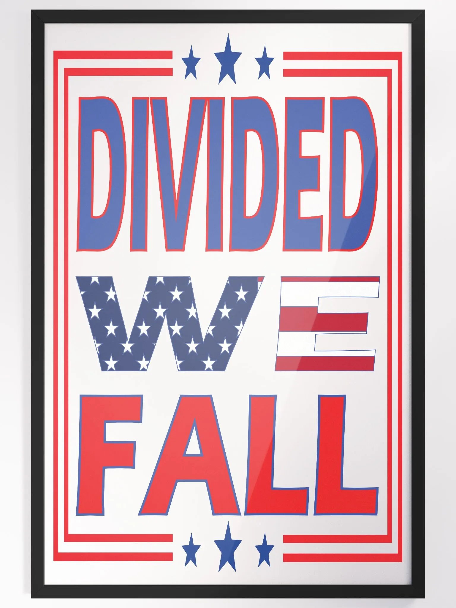 Divided We Fall - USA - Framed High-Quality Matte Poster product image (4)