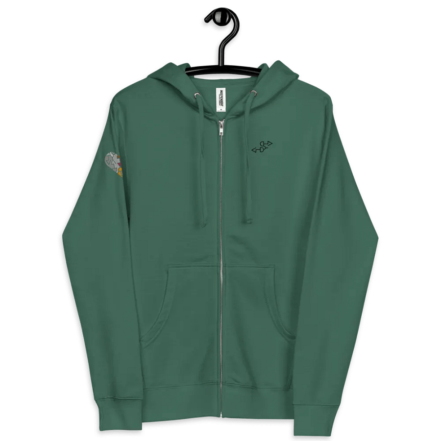 I Love You Dad, Icon / MO Fleece Zip Hoodie product image (4)