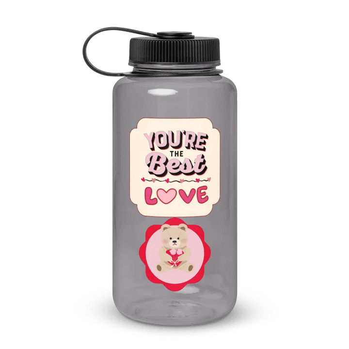 Teddy Bear Love Wide Mouth Water Bottle (Best gift for Females) product image (1)